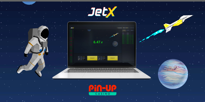 JetX on real money at Pin Up